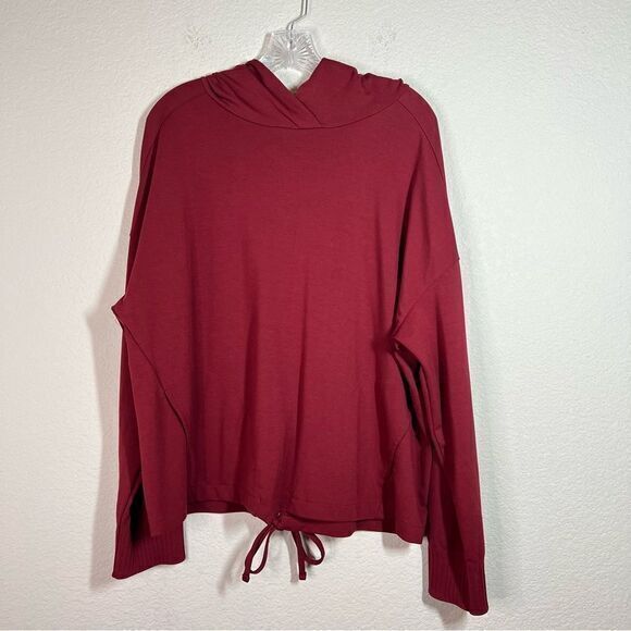 Avia Red‎ Balm Athleisure Tie Back Sweatshirt Hoodie Women's Size XL (16-18) - Picture 1 of 9